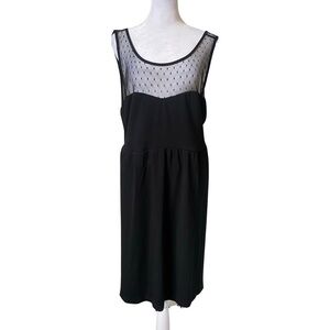 Torrid Black Jersey and Mesh Dress w/ Vintage Style Formal or Night Out Size 26